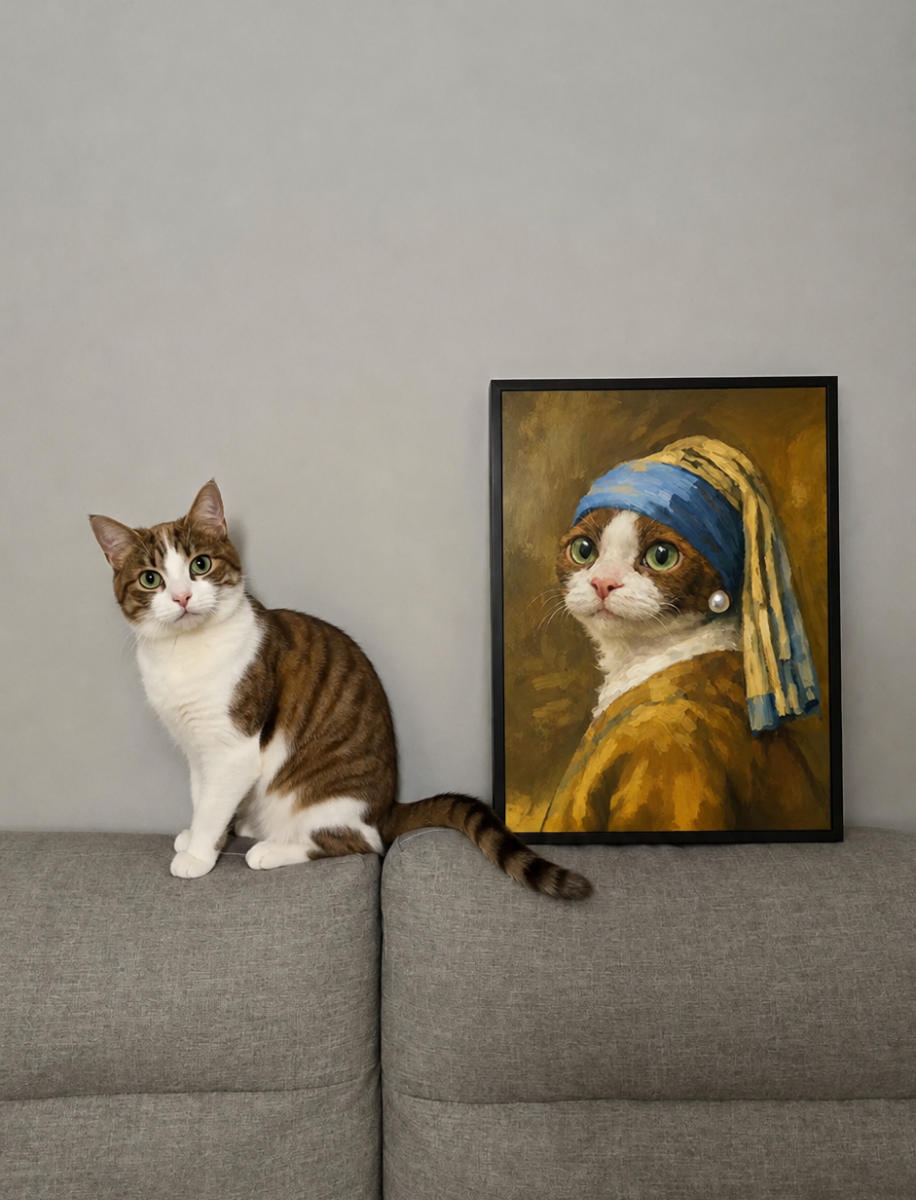 The Pet Masterpieces – Custom Pet Portrait Print
